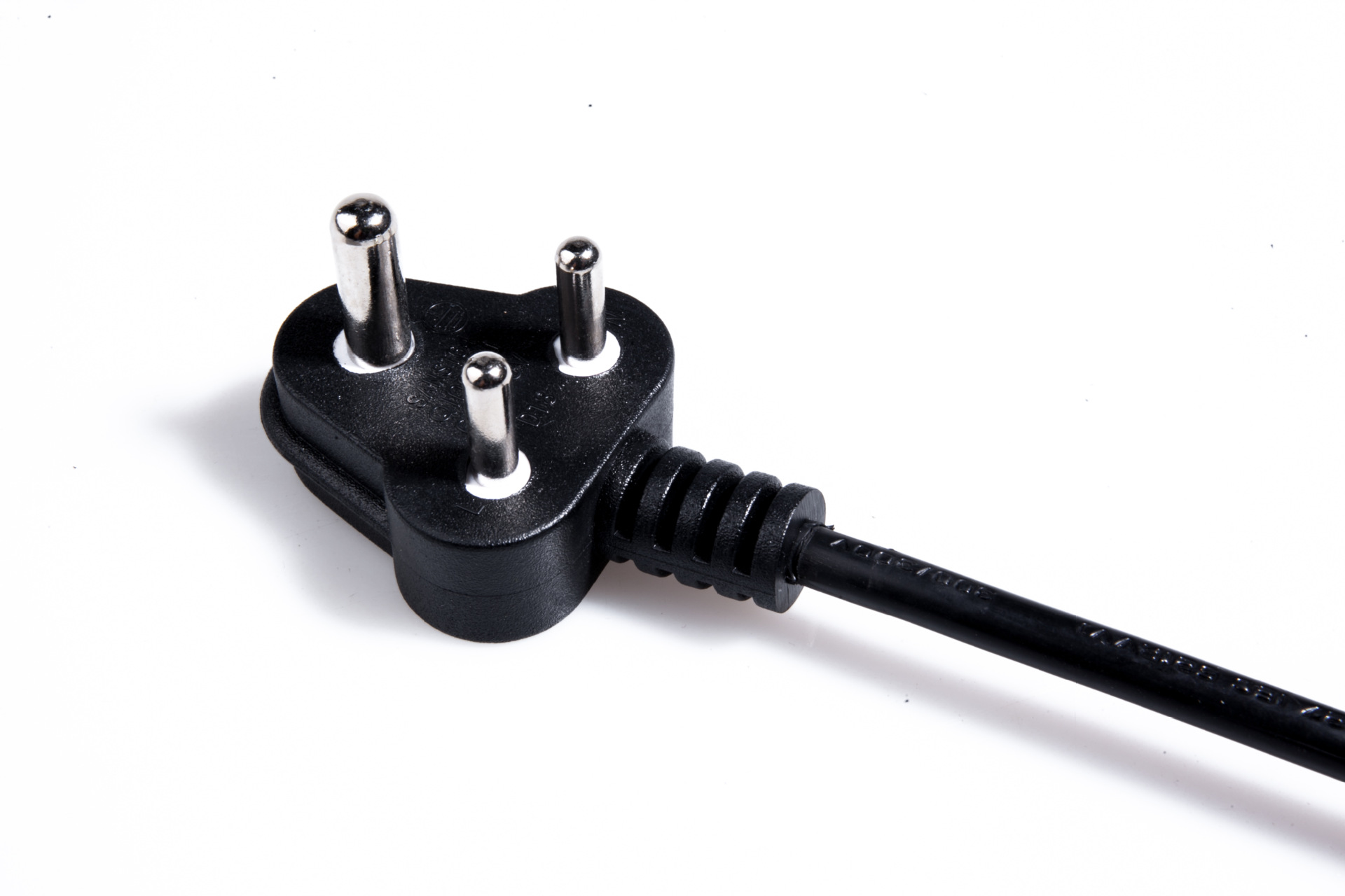 工厂直供 乔普纯铜大小南非印度插头电源线 出口产品