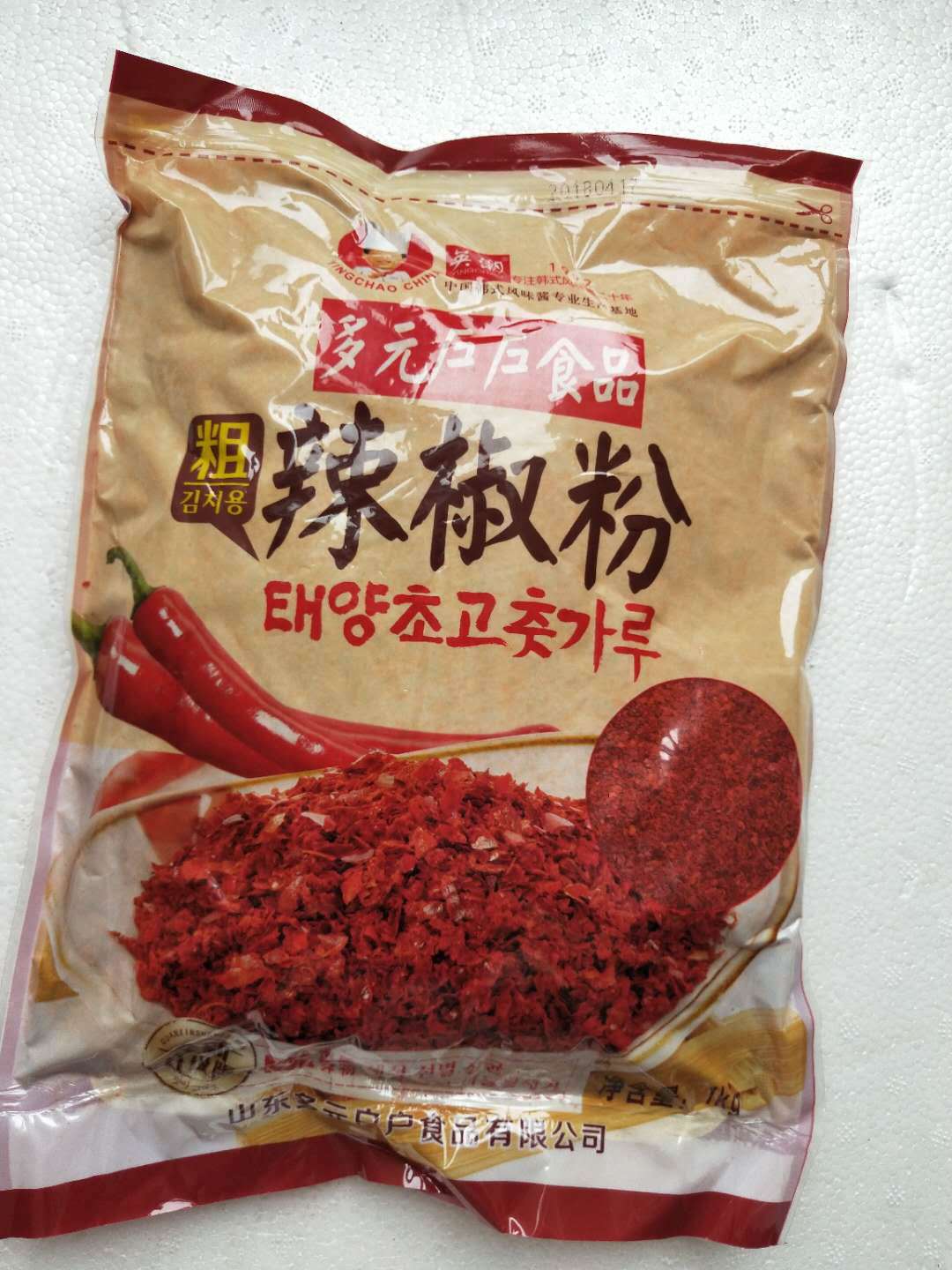 韩国吴文善户户辣椒粉(粗粒) 韩国正宗户户辣椒粉1kg