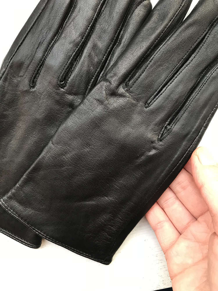 绵羊皮手套女士真皮棕色手套绒里冬季保暖一件代发纯羊皮欧美触屏