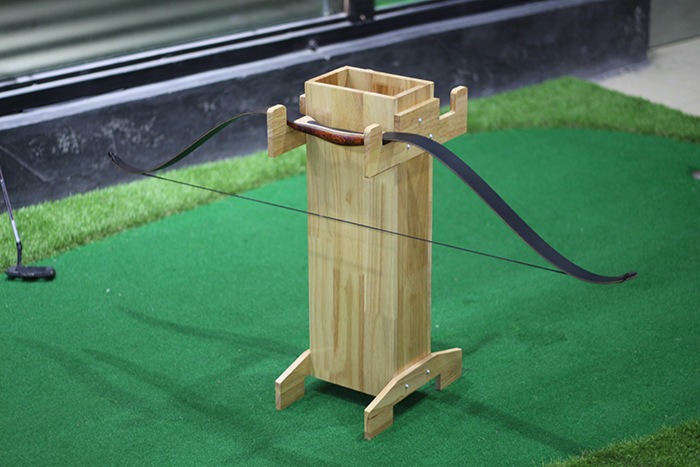 弓箭架 木弓架 木质弓箭架 箭馆用弓箭架子 弓箭展示架