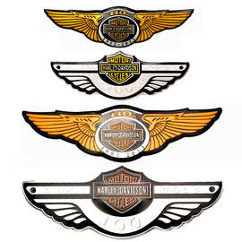 汽车改装车贴 哈雷摩托车金属个性车标 个性贴3d车贴尾标侧标