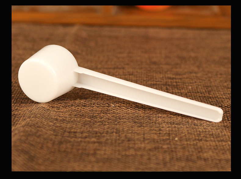 5g塑料量勺子10ml白色粉色平底勺液体勺粉末粉剂量勺奶粉勺定量勺