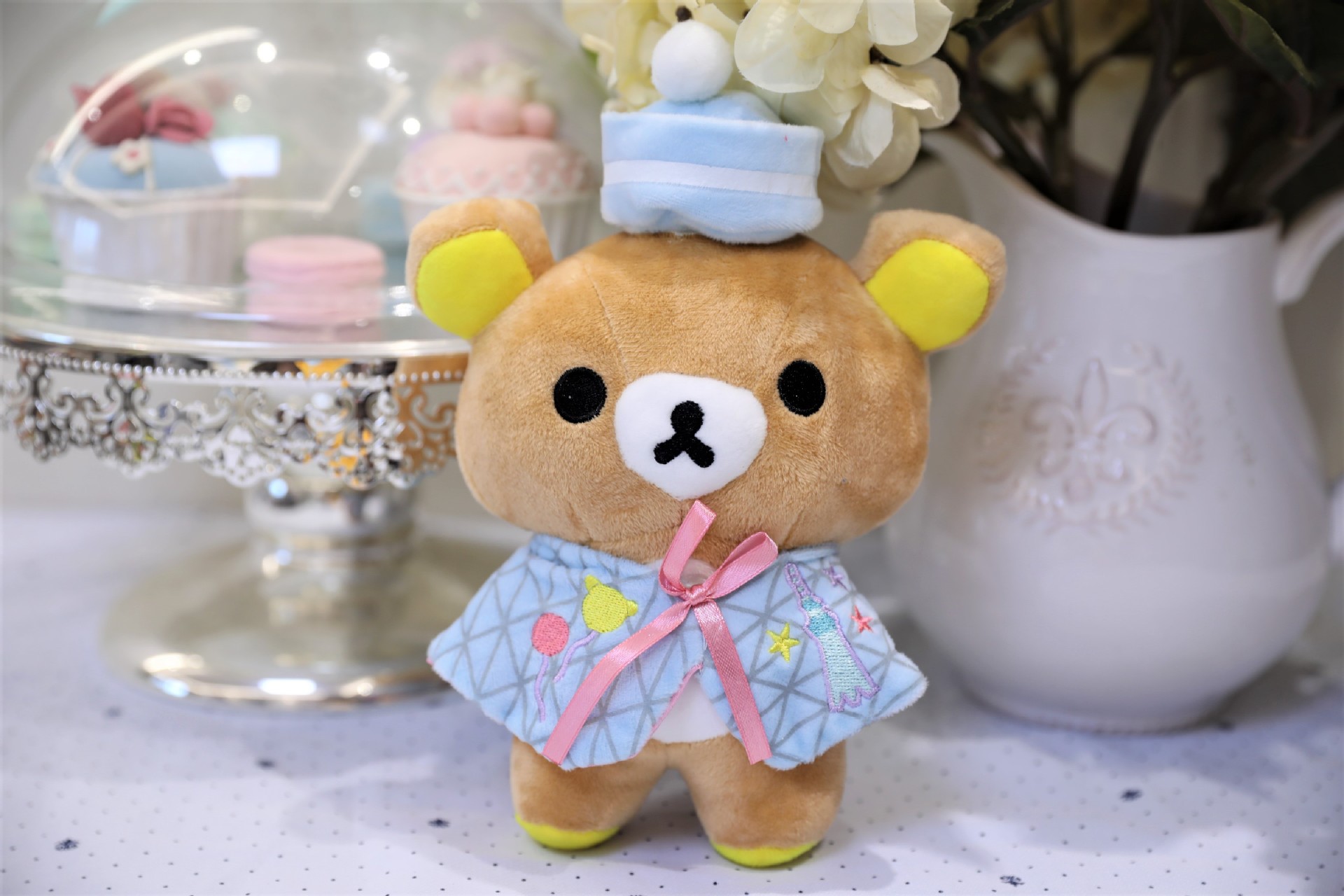 带帽轻松熊8寸20cm精品抓机娃娃公仔机毛绒玩具爆款抛洒批发网红