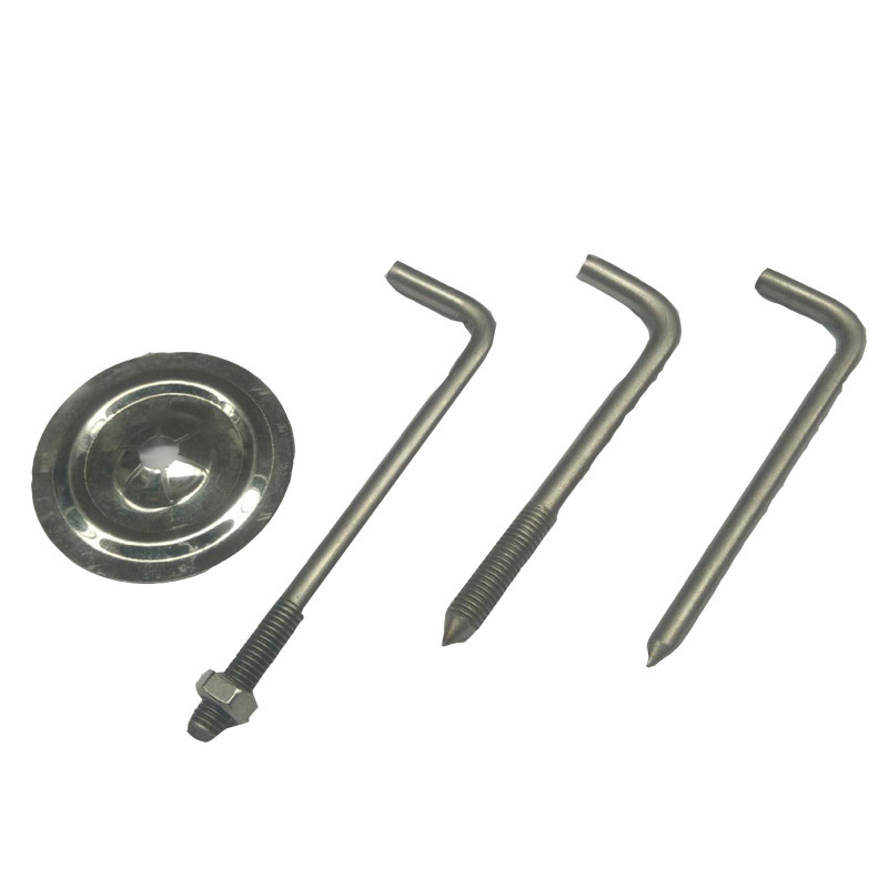 保温勾钉 焊钉l型钉带锁片 锅炉炉体烟道保温低碳钢电厂钩钉