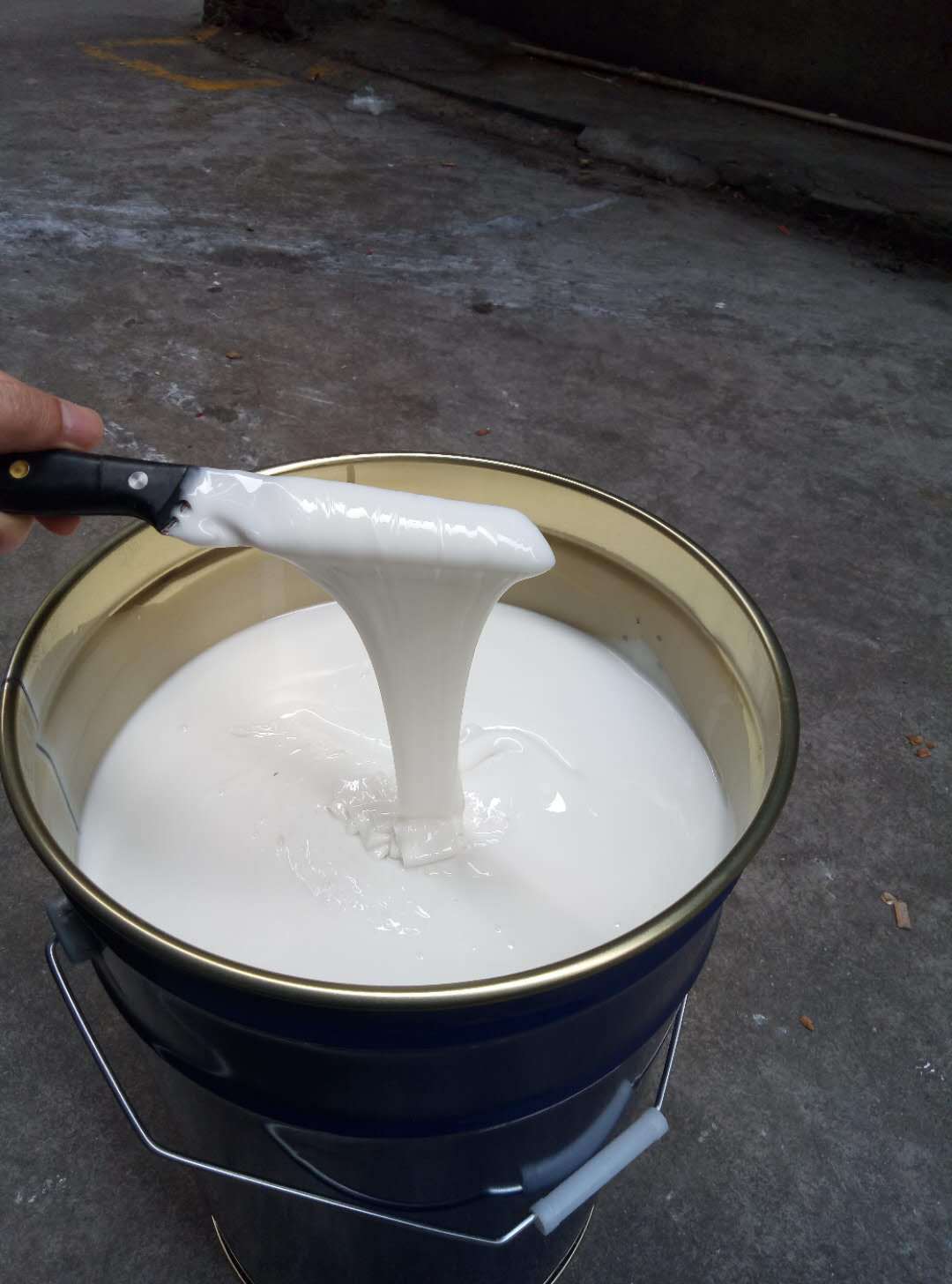 乳白色高抗撕模具胶 树脂水泥石膏翻模液体模具硅胶