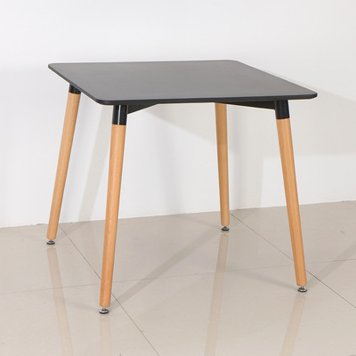 霸州厂家直销伊姆斯塑料餐桌北欧时尚简约现代接待洽谈桌子椅子