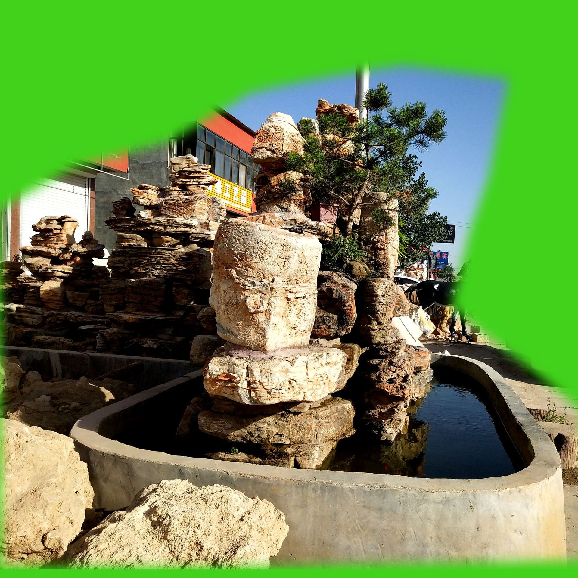 供应大型小型假山上水石假山别墅园林景观石摆件盆景装饰厂家批发