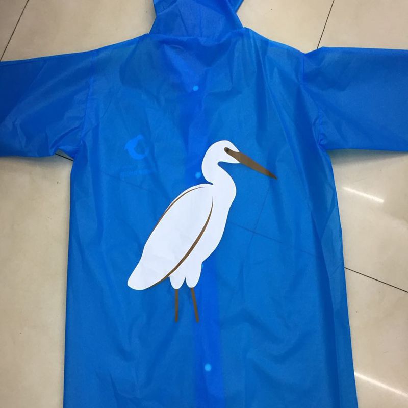 笠王eva面料 纽扣款 印刷 logo 定制宣传 户外广告雨衣展示