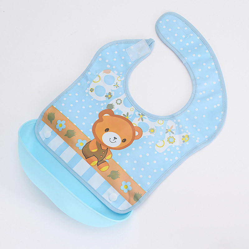 宝宝饭兜宝宝吃饭围兜饭兜防水婴儿童硅胶围兜超软围嘴吃饭兜兜