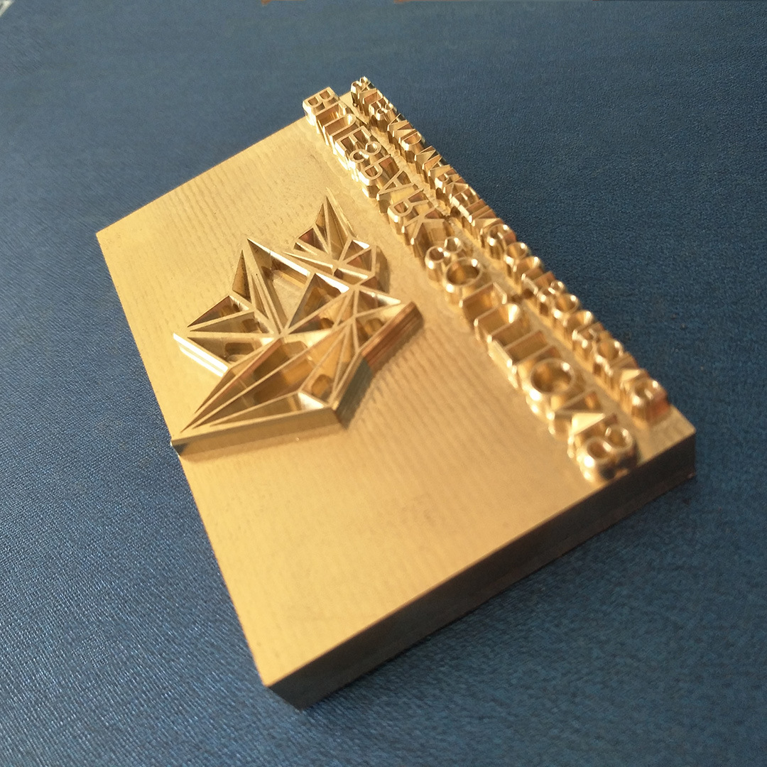 来图定制木头皮革logo烫金烙印铜模 t型活字高频敲印加工模