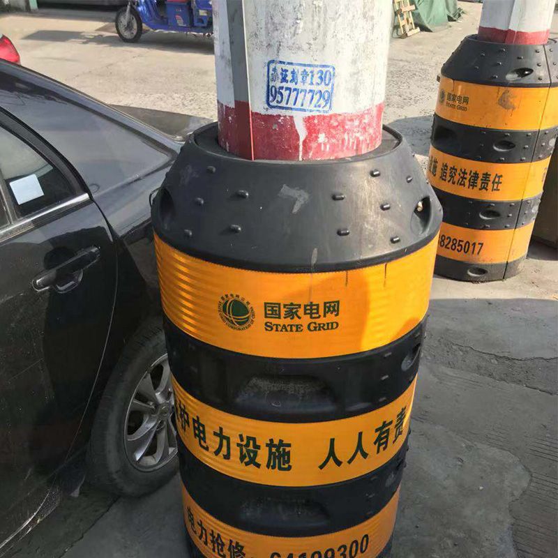 电力防撞桶膜电力反光膜工程级防撞条直销定制电线杆防撞