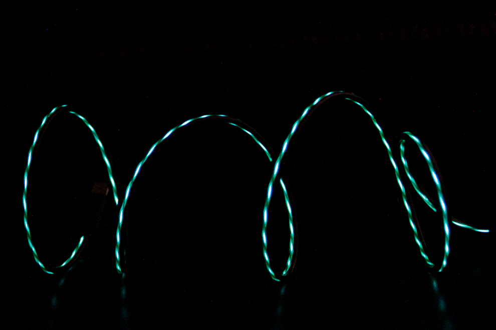 适用于安卓智能流光数据线 手机充电线 工厂直销