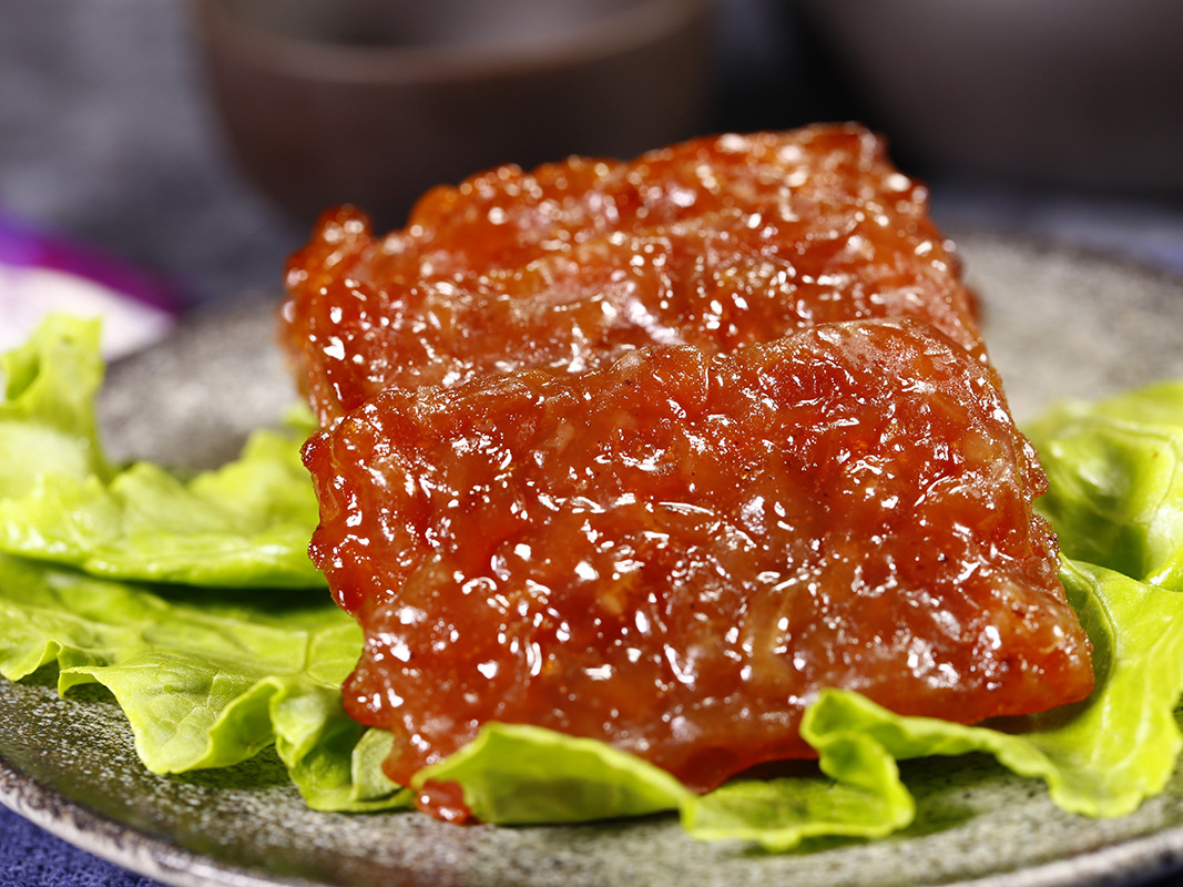 【三鑫食品】 现烤金钱肉干 新加坡风味肉干半成品 猪肉脯半成品