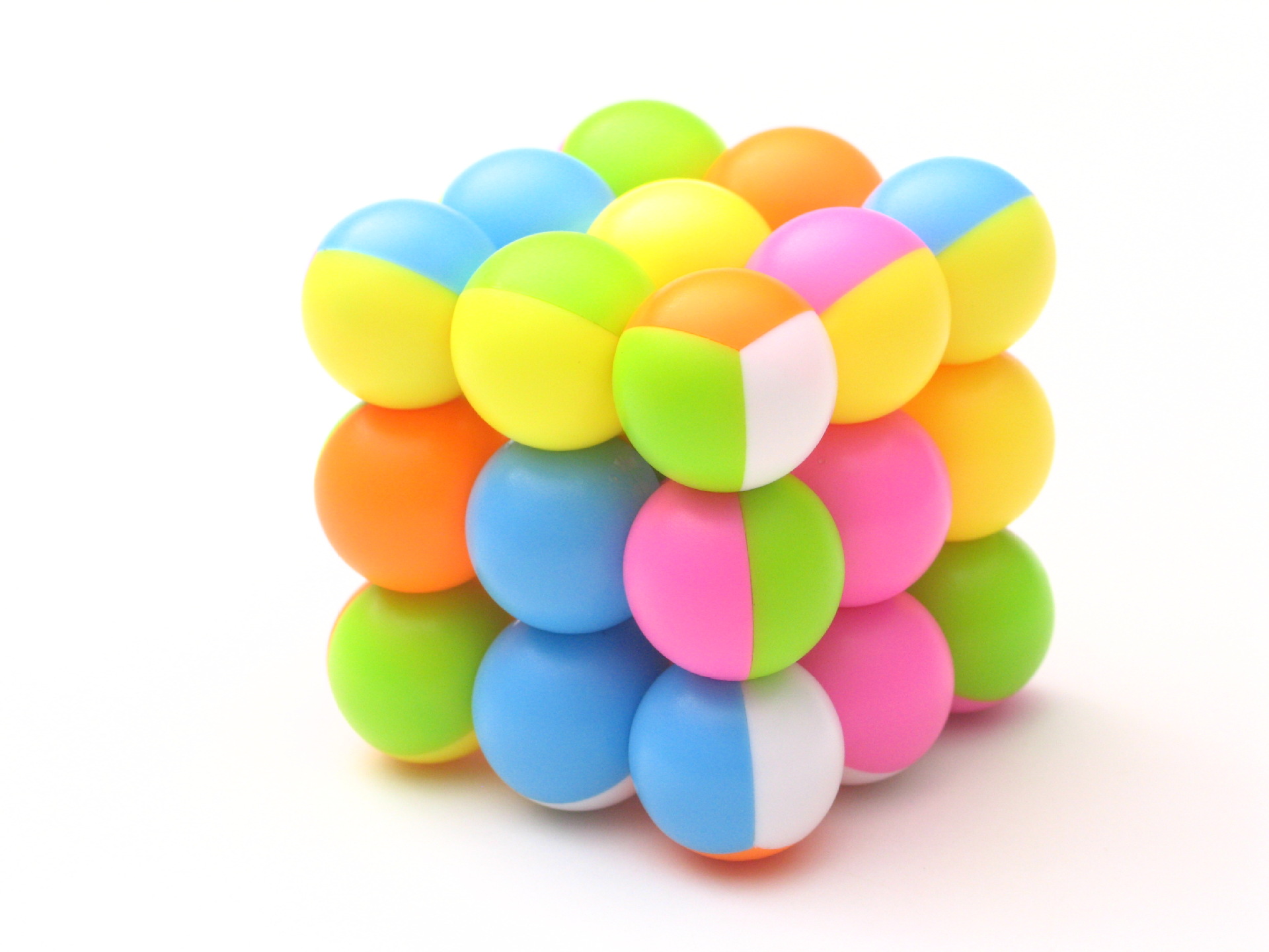 【永骏 圆珠三阶魔方彩色瓶装】圆形益智趣味儿童玩具魔方 新品