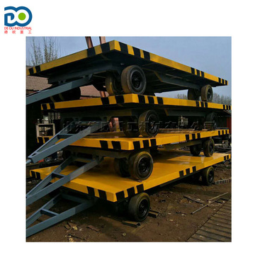 机场托运行李用平板拖车 可加防护栏 物流园用拖挂牵引式平板车