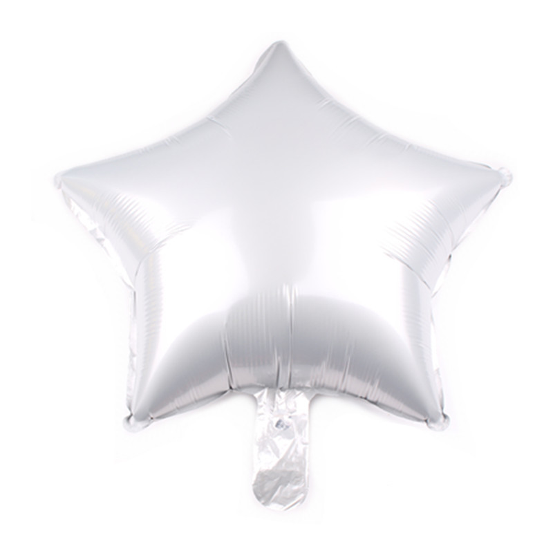 New 18-Inch Metallic Five-Pointed Star Balloon Frosted Metallic Aluminium Balloon Wedding Party Decoration Balloon