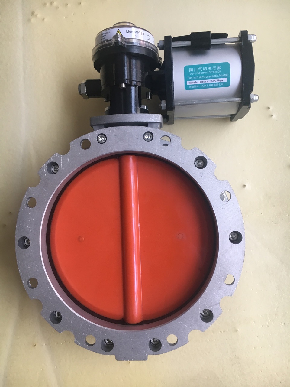 气动粉体蝶阀d675s气动粉尘蝶阀气动蝶阀气动水泥蝶阀干粉蝶阀