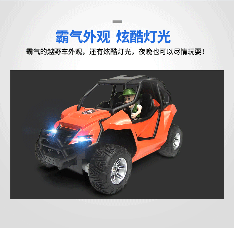 龙祥贝多分 熊出没 漂移越野车 儿童遥控车玩具 518db-1
