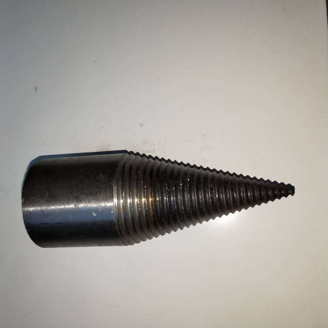 水钻式劈柴钻头加转换头电锤或者冲击钻也可用 直径大使用更方便