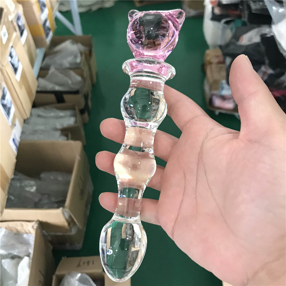 zcz情趣水晶玻璃棒自慰棒后庭塞292