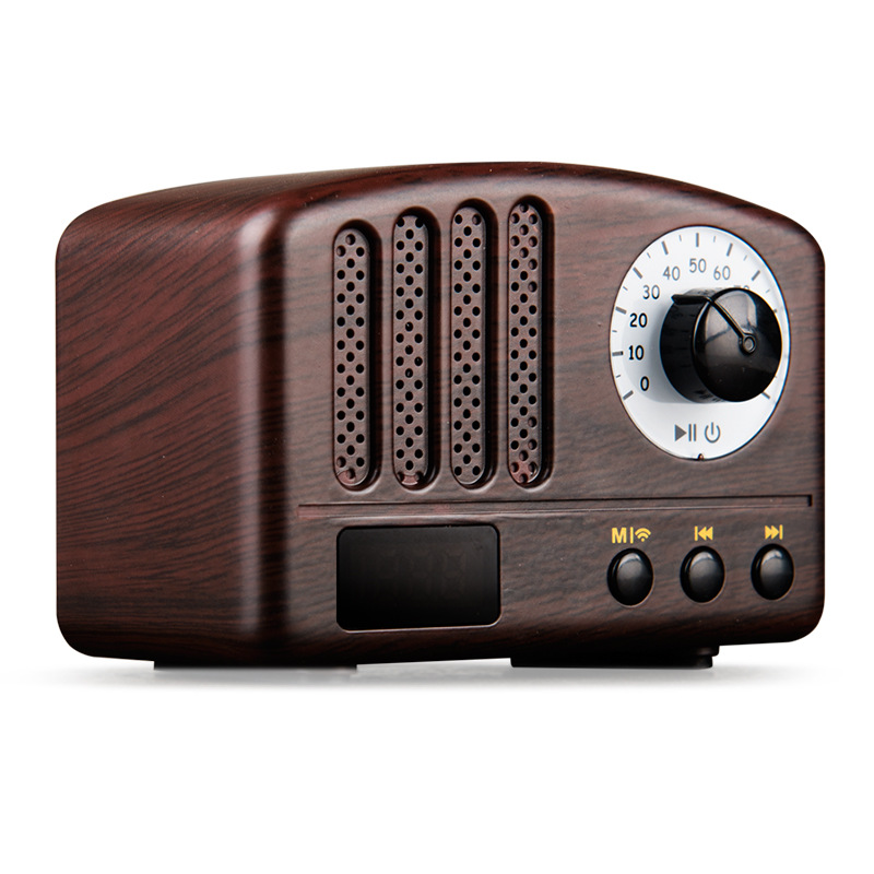 创意礼品复古蓝牙音箱插卡u盘便携式小钢炮fm收音机u盘迷你小音响