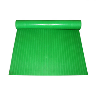10kv胶垫5mm厚绿色平面绝缘橡胶垫 条纹防滑橡胶板含检测报告