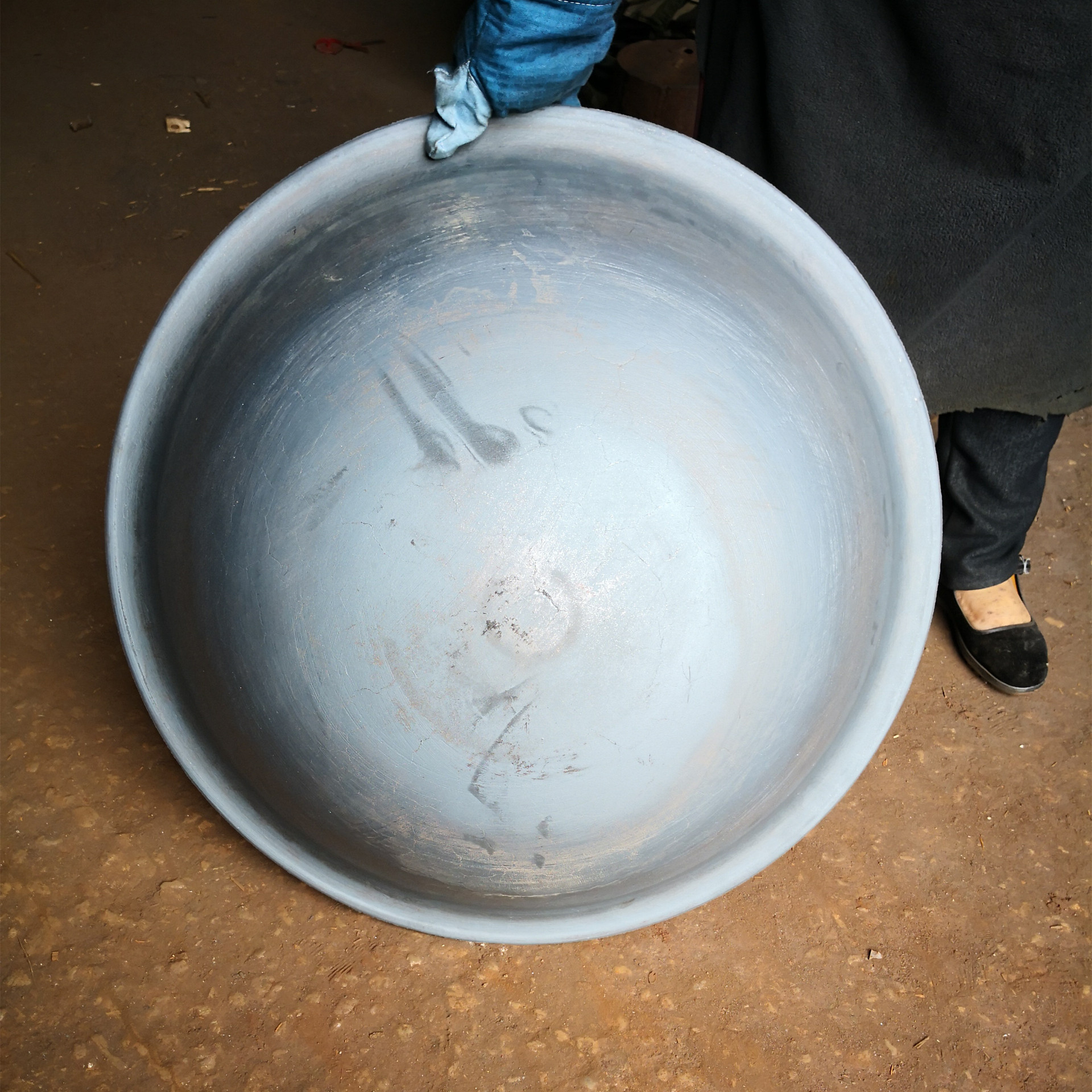 铸铁茶叶炒锅猛火柴火灶传统商用大铁锅杀青锅 老式锅 手工家用锅