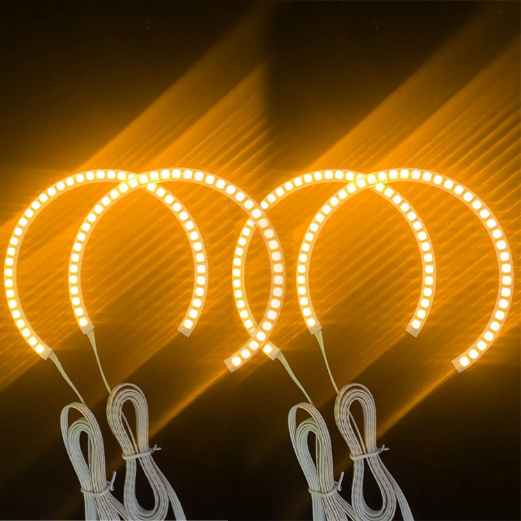 全彩rgb天使眼 适用宝马e36 e46七彩天使眼131*4开口168灯珠 厂家