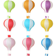 厂家直销 春节装饰用品折叠热气球纸灯笼 幼儿园婚庆喜庆装饰灯笼