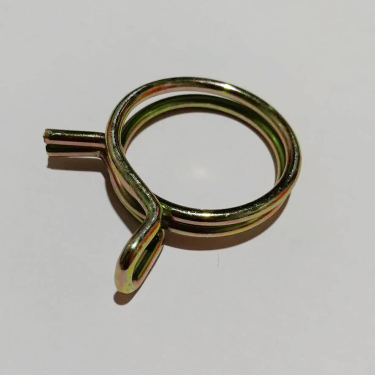 厂家直销 镀锌钢丝铁丝卡箍 双钢丝喉箍 双耳钢丝喉箍