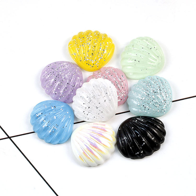 树脂闪粉贝壳海洋配件滴胶奶油胶手机壳发饰diy