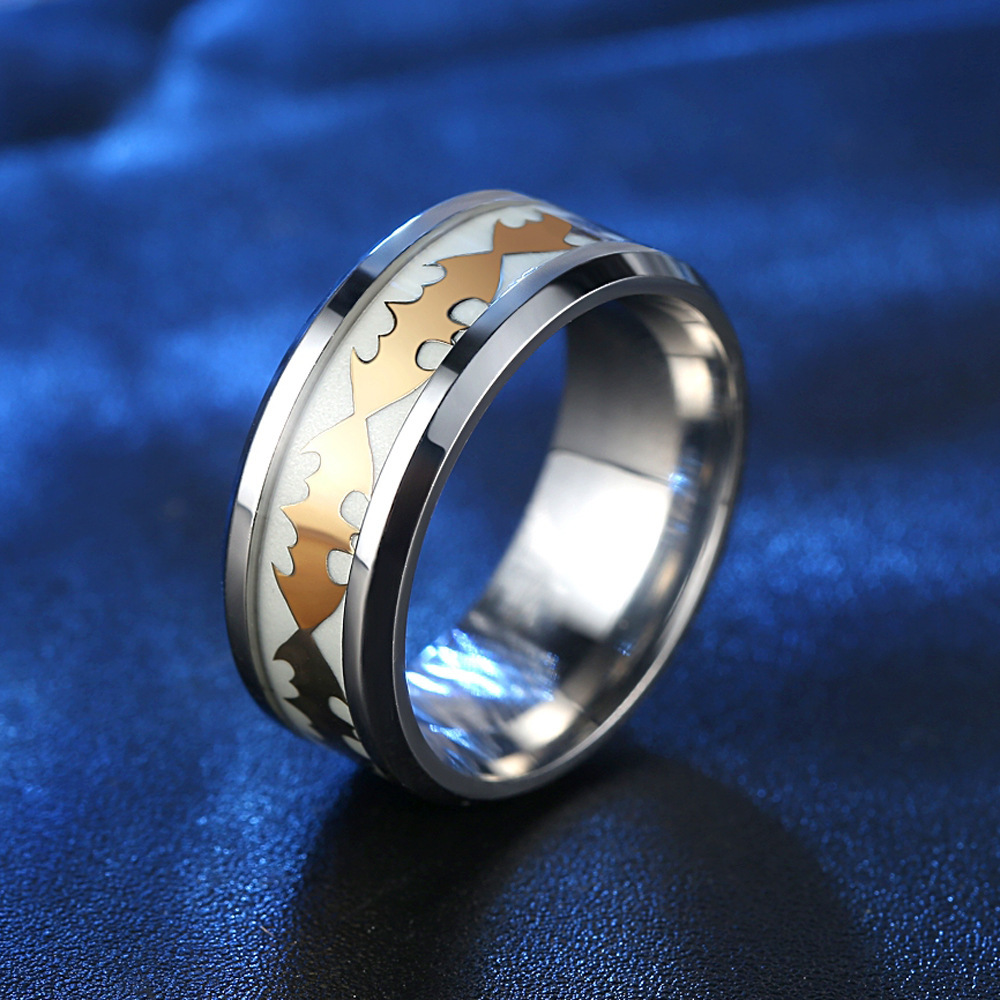 wish外贸男士首饰品 欧美创意个性蝙蝠侠指环男士钛钢戒指 手饰批