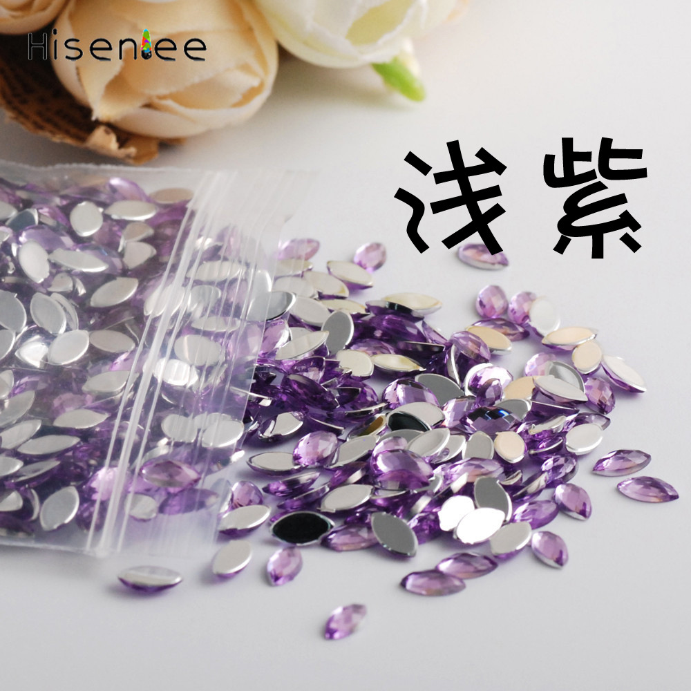 Big Bag Wholesale Quality Super Flash Taiwan Acrylic Manicure Jewelry Flat Horse Eye Turtle Surface Nail Ornament