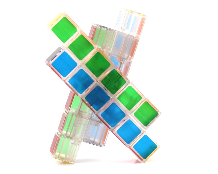 智力乐园ic226立方体魔方2号 顺滑异形六色长方体益智魔方