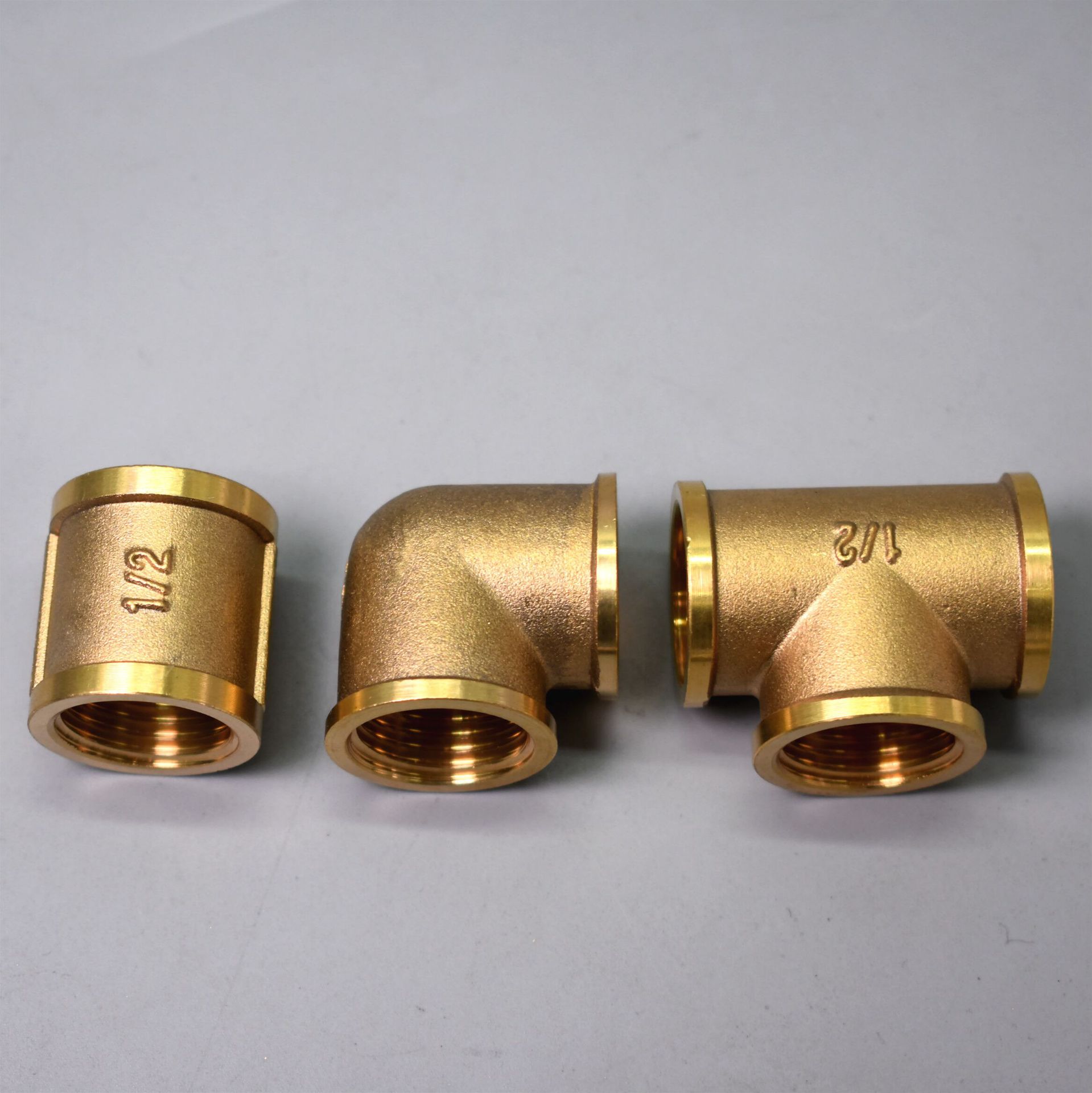 水暖五金黄铜三通 58铜4分6分1寸内丝三通配件加工 接头内丝三通