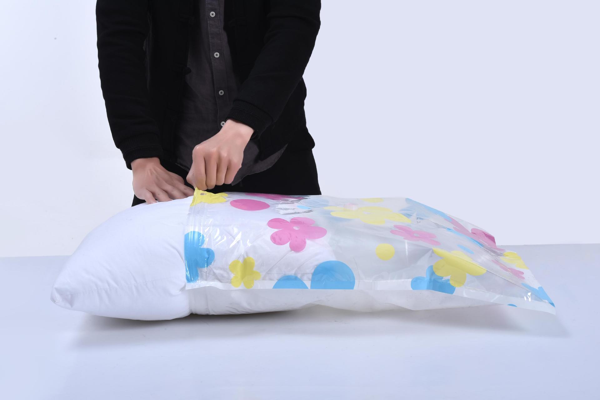 厂家直销定制印花真空抽气压缩袋现货 家居收纳袋 阀门袋支持批发