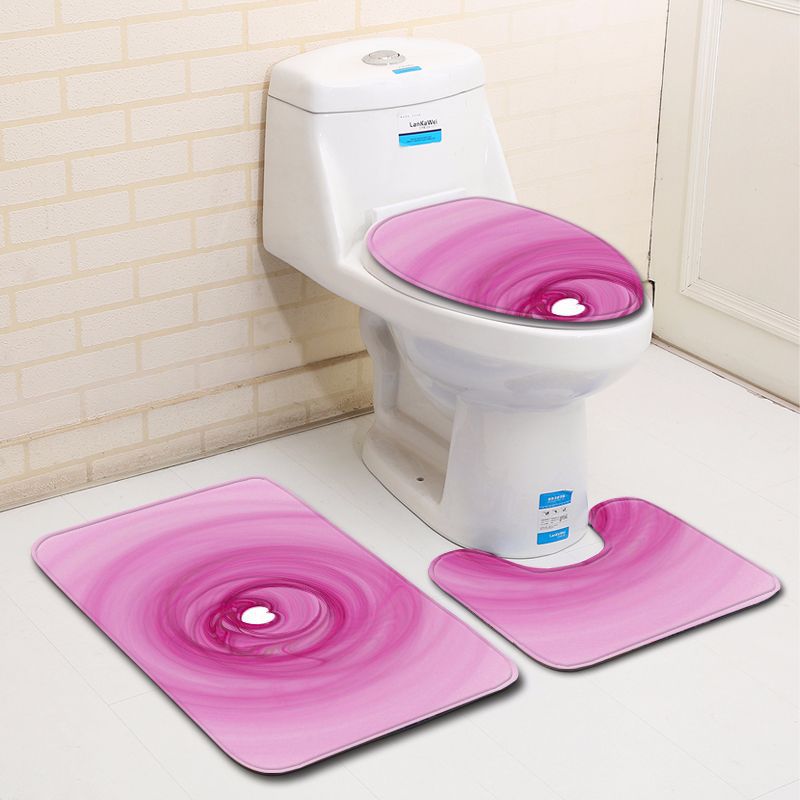 3d心形卫浴马桶三件套地垫门垫浴室地毯ebay亚马逊速卖通现货货源