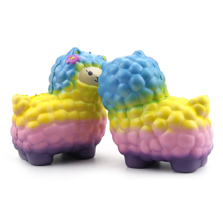 慢回弹绵羊squishy 外贸热销玩具仿真动物卷卷羊公仔卡通发泄玩具
