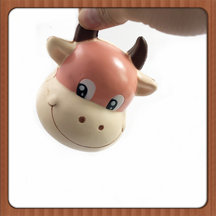 慢回弹squishy新品 pu仿真大牛头挂件 解压玩具摄影工艺品批发