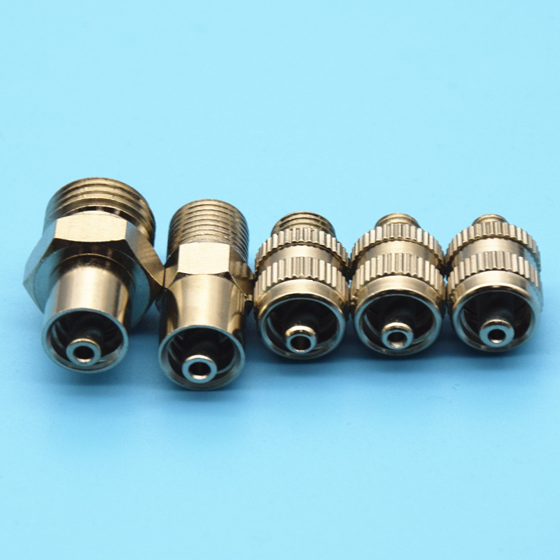 金属鲁尔接头外螺纹不锈钢针头气管接头点胶阀接头m5m6m81/4/8