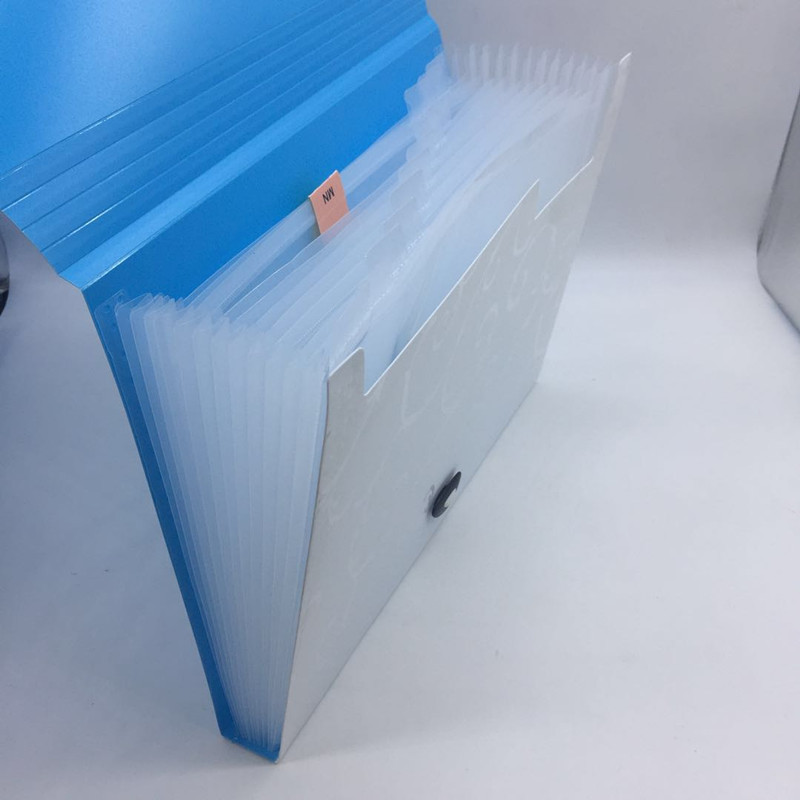 永得利a4风琴包多层文件夹风琴夹a4收纳包 多功能风