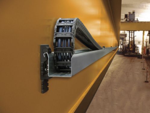 直臂高空作业车电线油管移动钢制拖链塑料坦克链金属坦克链