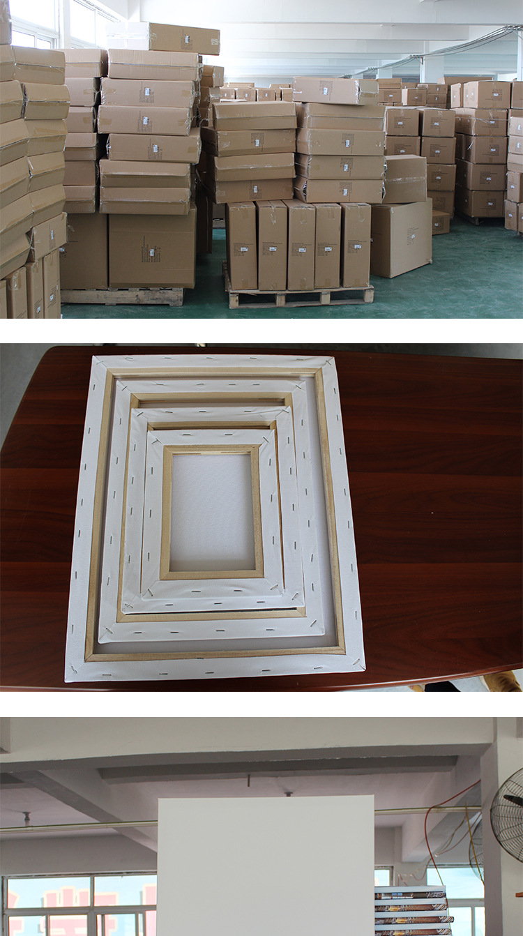 宏业画画材6070细纹纯棉绷布框油画内框大批量可批发定做油画布框