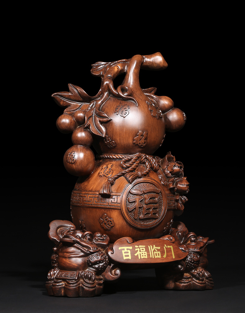 吉善缘批发树脂葫芦福字葫芦摆件家装家居店铺客厅大堂装饰工艺品