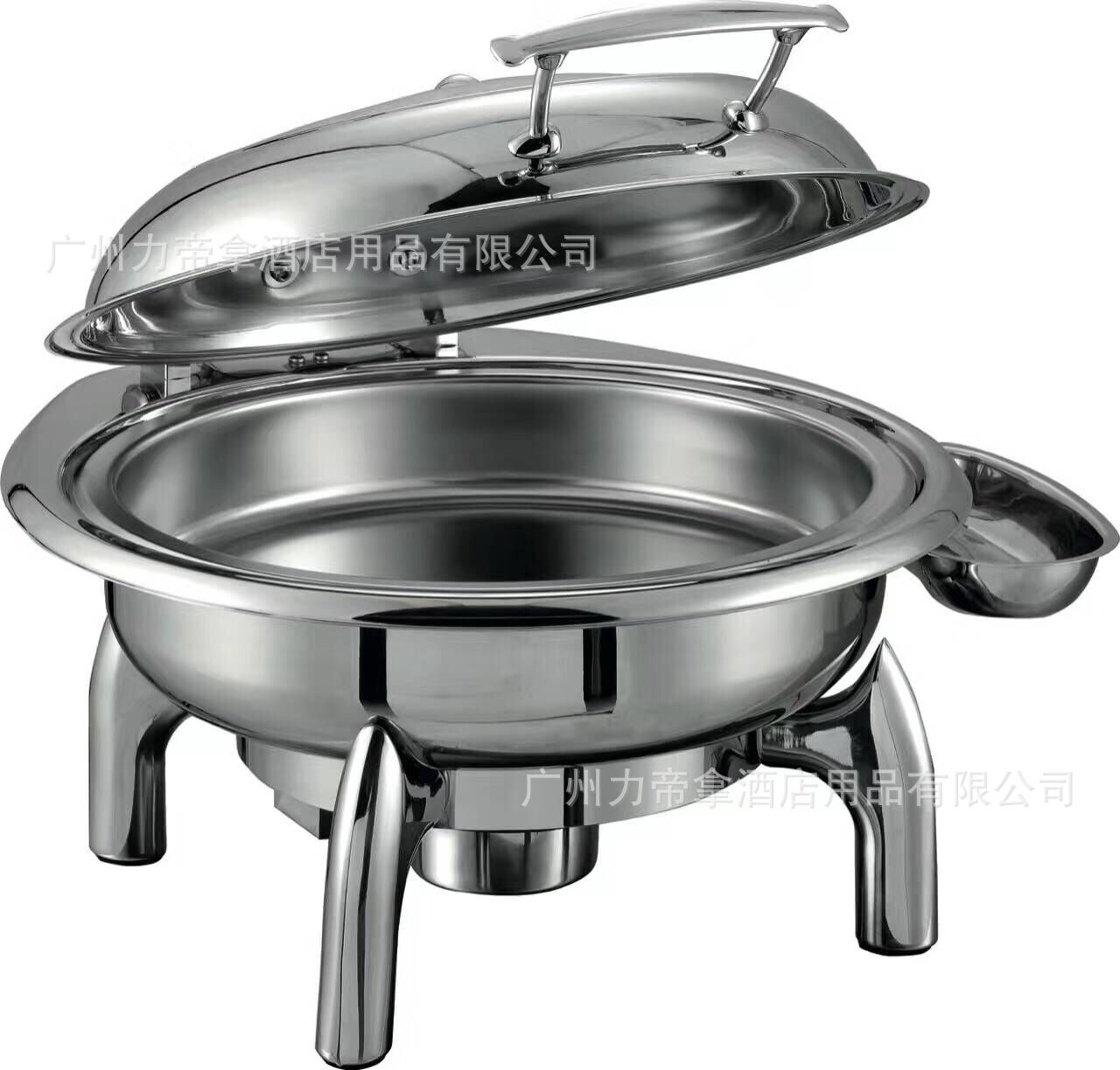 厂家直销 f018圆形全钢液压自助餐炉 布菲炉 酒店早餐保温暖炉