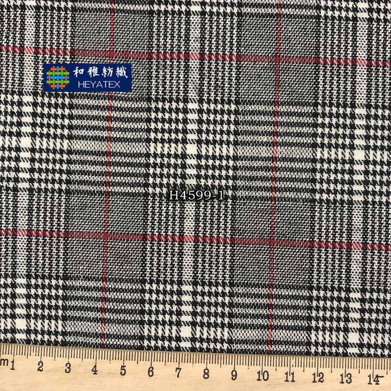 弹力加厚复古千鸟格 威尔士亲王格 服装面料 现货多色 h4599