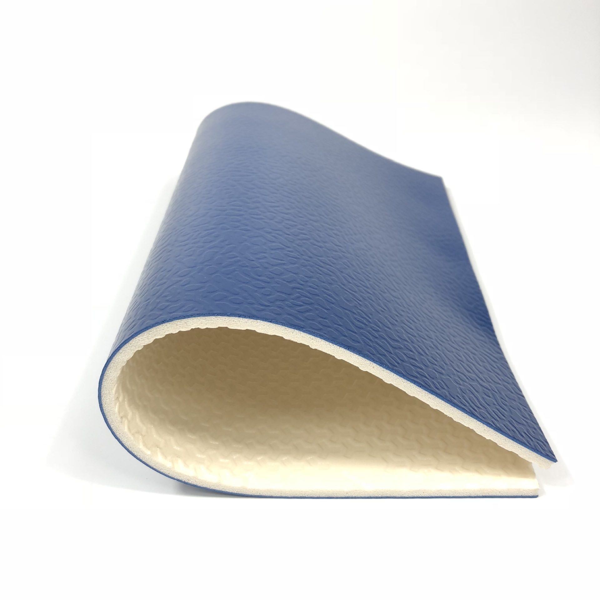 体育运动地板 羽毛球地板 篮球场地板 pvc弹性材料 宝石纹 深兰色