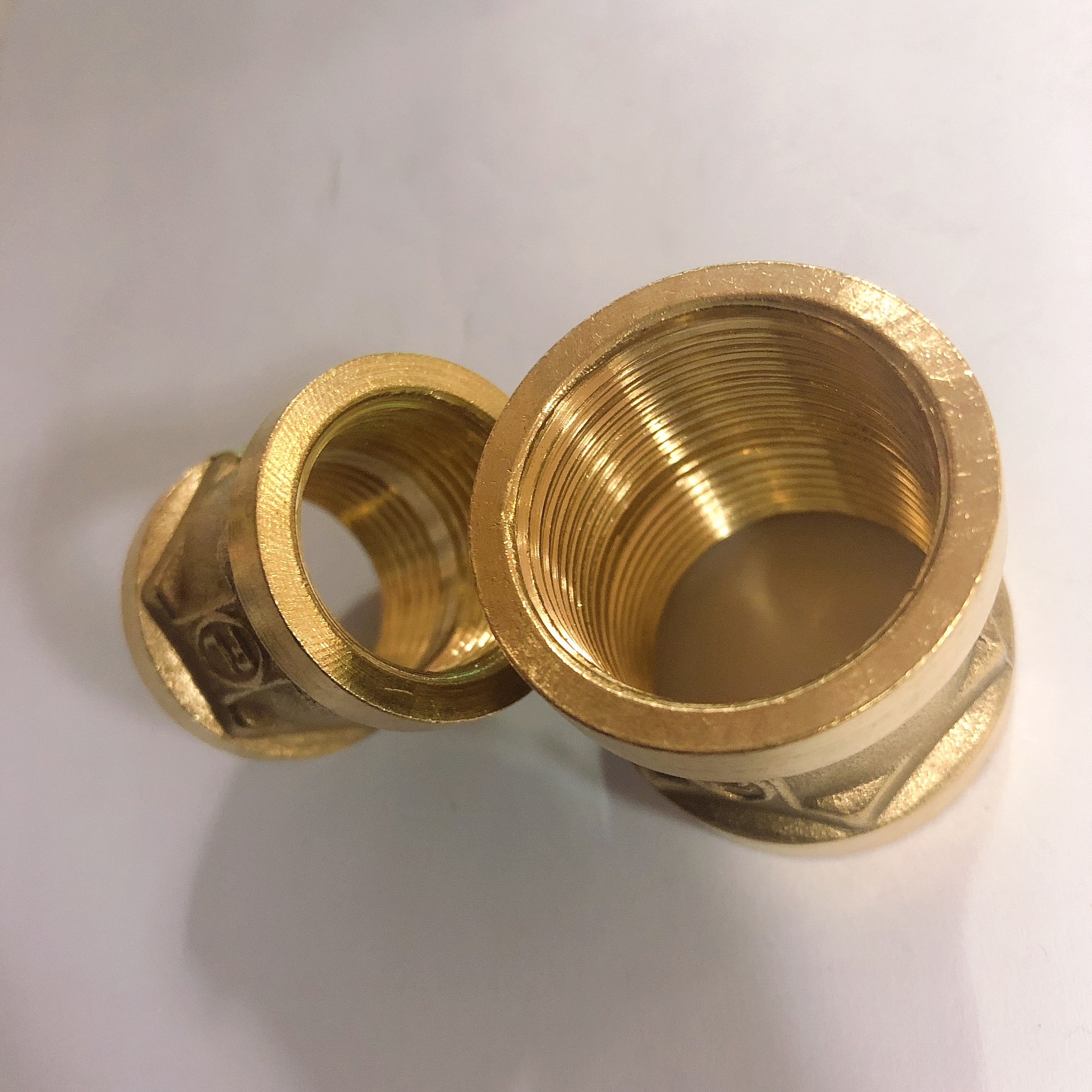 dn15水暖内丝直接黄铜内丝管箍管古1/2方体加厚4分6分管箍内螺纹