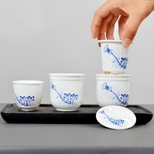 套杯茶具旅游旅行茶具套装方便携带泡茶具户外功夫茶具青花瓷茶具