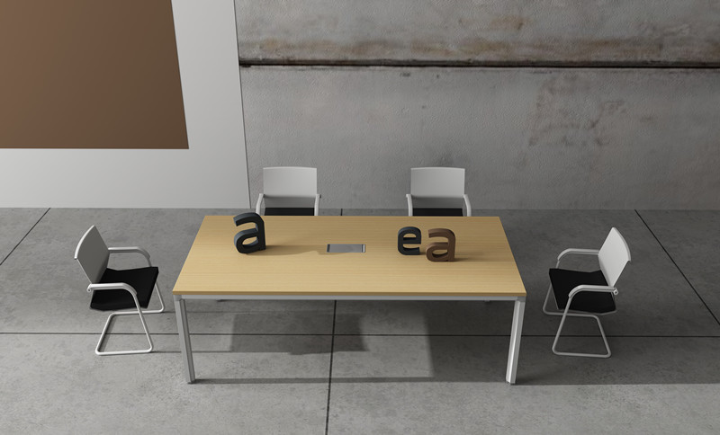 小会议室洽谈桌简约现代板式 长方形小会议桌2.2米长会客室桌子